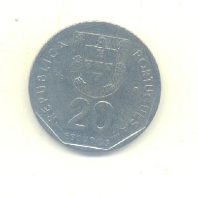  20 Escudos Portugal 1988   