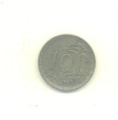  10 Penniä Finnland 1963   