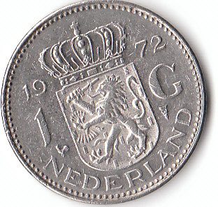  1 Gulden Niederlande 1972 (D125)b.   