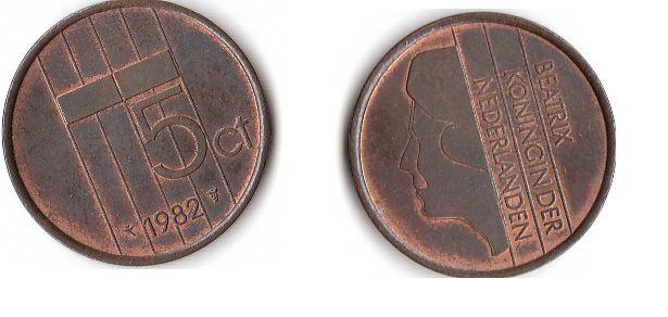  5 Cent Niederlande 1982 (A700)b.   