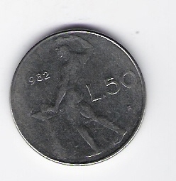  Italien 50 Lire 1982 St Schön Nr.95 (D5/5)   