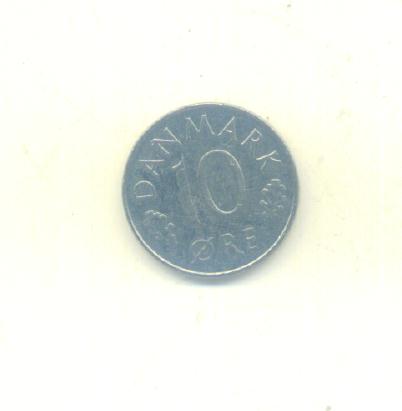  10 Öre Dänemark 1976   