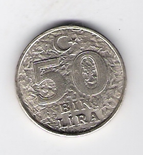  Türkei 50000 Lira 1998 K-N-Zk Schön Nr.H235   