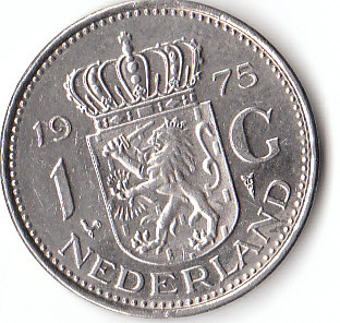  1 Gulden Niederlande 1975 (D127)b.   