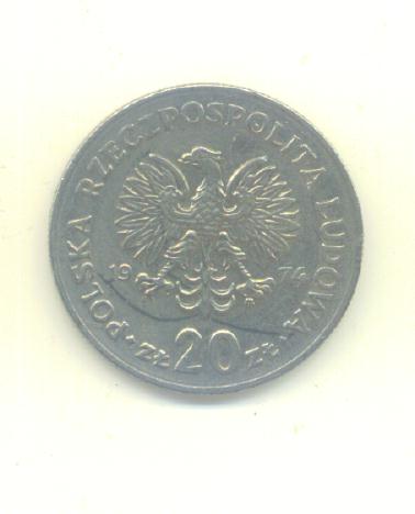  20 Zlotych Polen 1974   