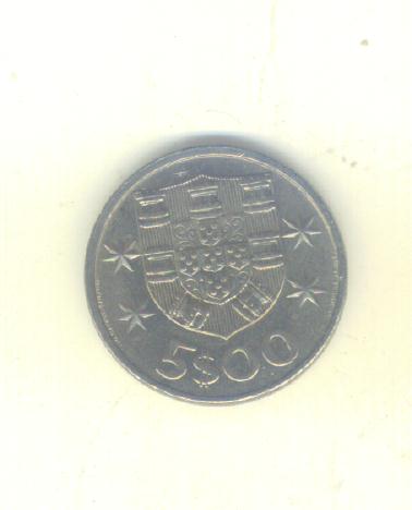 5 Escudos Portugal 1983   