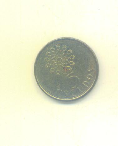 5 Escudos Portugal 1990