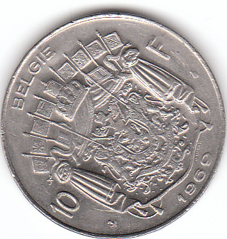  10 Francs Belgie 1969 ( A045 )   