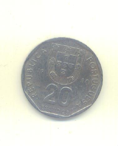  20 Escudos Portugal 1988   