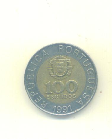  100 Escudos Portugal 1991   