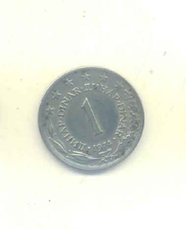 1 Dinar Jugoslawien 1974