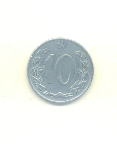  10 Heller Tschechoslowakei 1963   