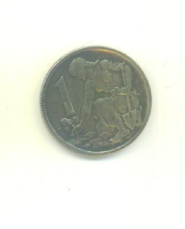  1 Krone Tschechoslowakei 1963   