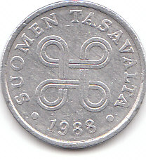  Finnland 5 Pennia 1988 (A151)   
