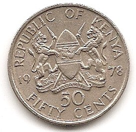  Kenia 50 Cents 1978  #260   
