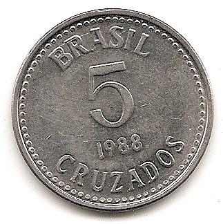  Brasilien 5 Cruzados 1988 #264   