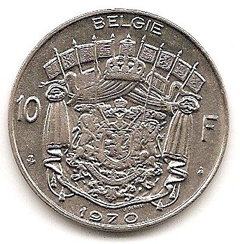  Belgien 10 Francs 1970 #266   