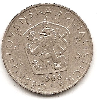 Tschechoslowakei 5 Kronen 1966 #266   