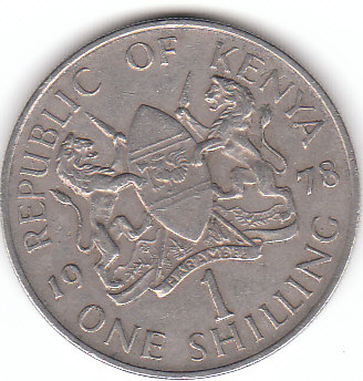  1 Shilling Kenia 1978 (A344)   