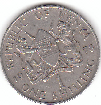  1 Shilling Kenia 1978 (A344)   