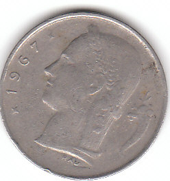  1 Francs Belgique 1967 (A 182 )   