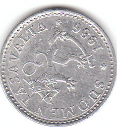  Finnland 10 Pennia 1986 (A128)   