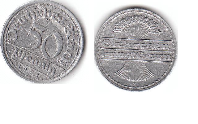  50 Pfennig 1921 E (A314)b.   