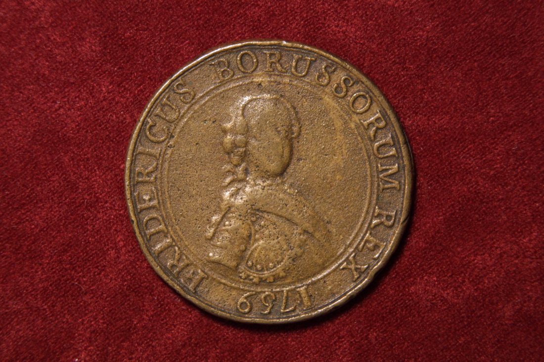  Brandenburg-Preußen Friedrich II (1740-186) Bronzemedaille 1759   