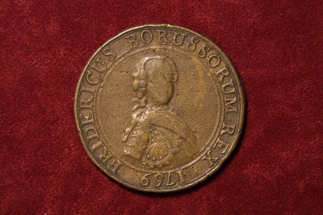 Brandenburg-Preußen Friedrich II (1740-186) Bronzemedaille 1759