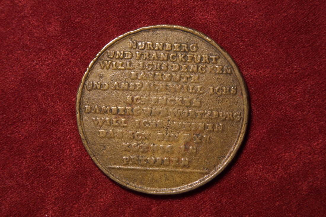  Brandenburg-Preußen Friedrich II (1740-186) Bronzemedaille 1759   