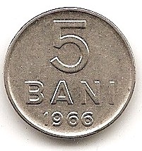  Rumänien 5 Bani 1966 #285   