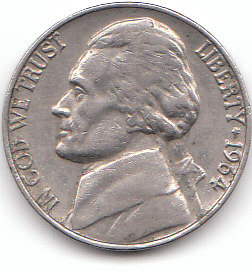  5 Cent USA 1964 (D119)b.   