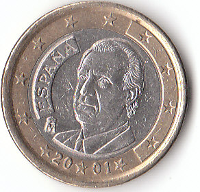  1 Euro Spanien 2001 (A602)   