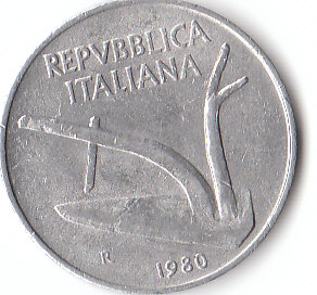  10 Lire Italien 1980   (A359)   