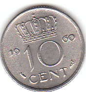  10 Cent Niederlande 1960 (D103)   