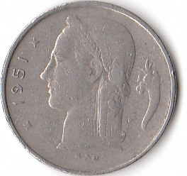  1 Francs Belgique 1951 (A 171 )   