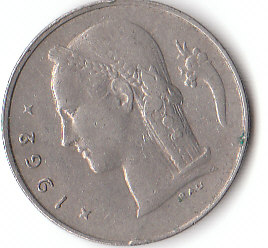  1 Franc Belgie 1962 (D140)b.   