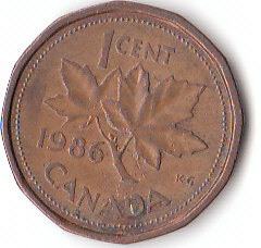  1 cent Canada 1986 (A414)   