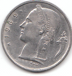  1 Franc Belgie 1969 (D143)b.   