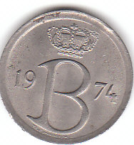  25 Centimes 1974 Belgie (A052)   