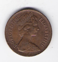  Großbritannien 2 Pence Bro 1981  Schön Nr.403 (D8/21)   