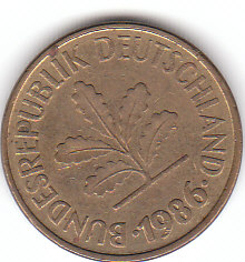  5 Pfennig 1986 F (A406)   