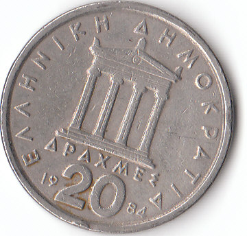  2o Drachmai Griechenland 1984 (A491)b.   