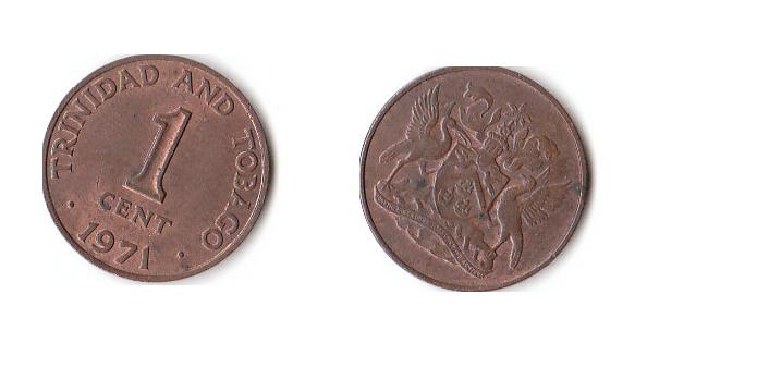  1 Cent Trinidad und Tobaco 1971 (D092)b.   