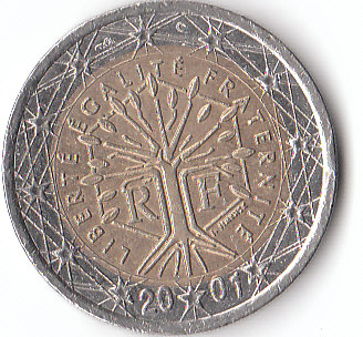  2 Euro Frankreich 2001 (A599)   