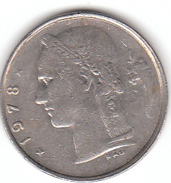  1 Franc Belgie 1978 ( A098 )b.   