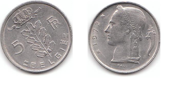  5 Frans Belgie 1972 (D139)b.   