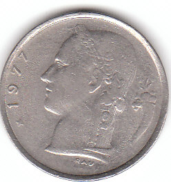  1 Franc Belgie 1977 ( A097 )   