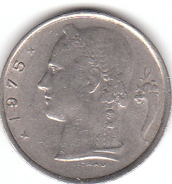  1 Franc Belgie 1975 ( A095 )b.   