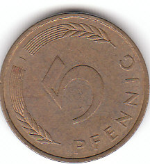  5 Pfennig 1989 J (A408)b.   